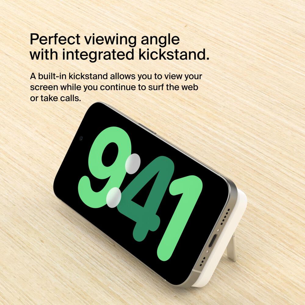 Belkin Magnetic Power Bank with Qi2 15W 5K - White - Image 6