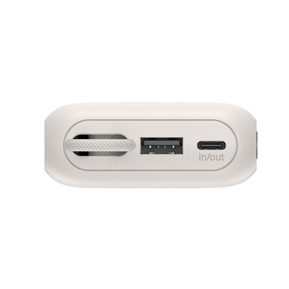 Belkin Power Bank 10K with Integrated Cable and Display - Sand, 10K, 11.5in cable - Image 15