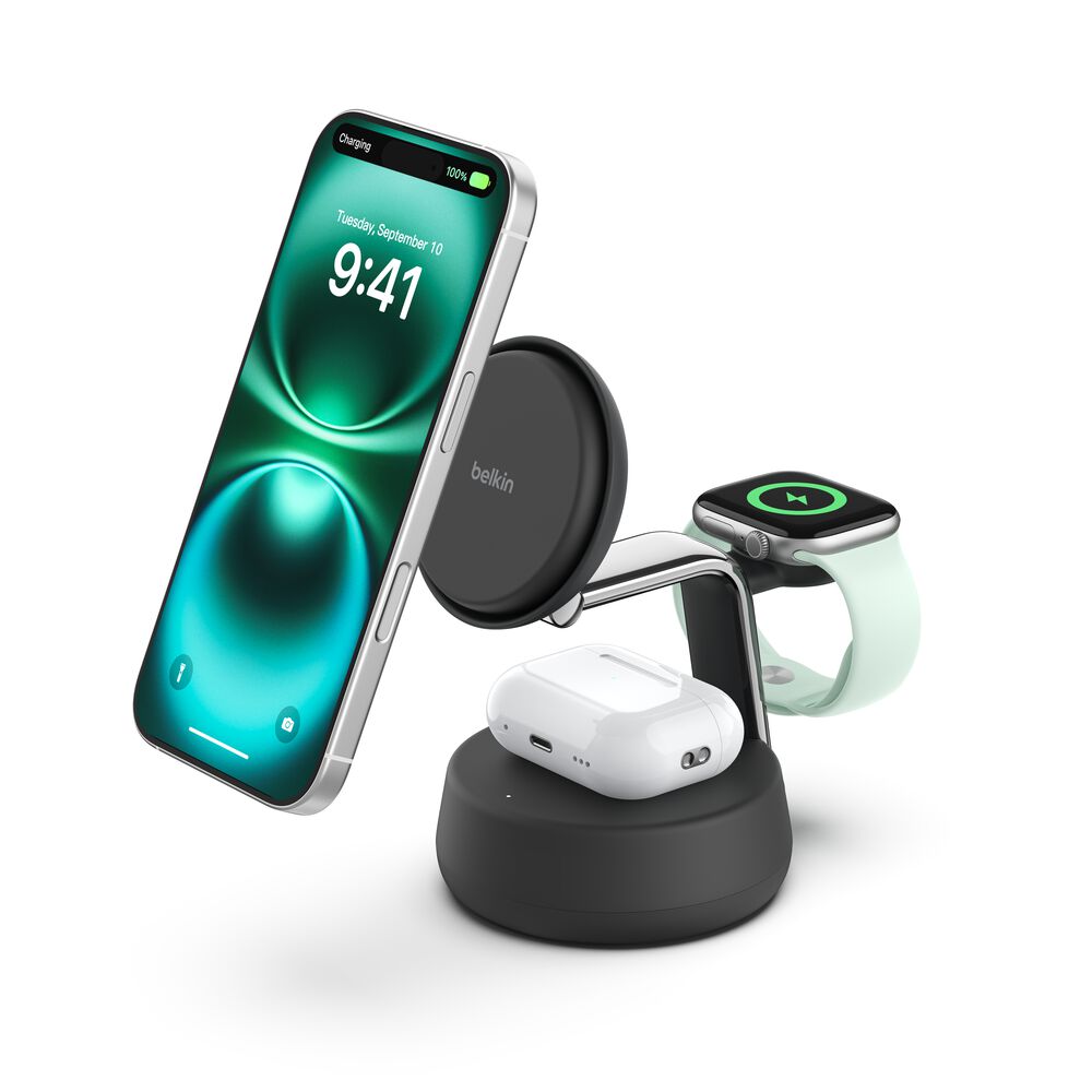 Belkin 3-in-1 Magnetic Charging Dock with Qi2 25W