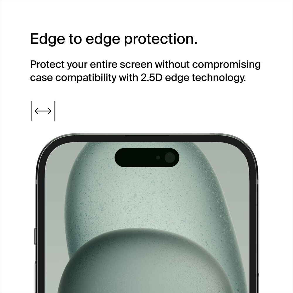 Belkin UltraGlass 2 Blue Light Filter Screen Protector for iPhone 16 Plus / iPhone 15 Plus / iPhone 14 Pro Max - Image 6