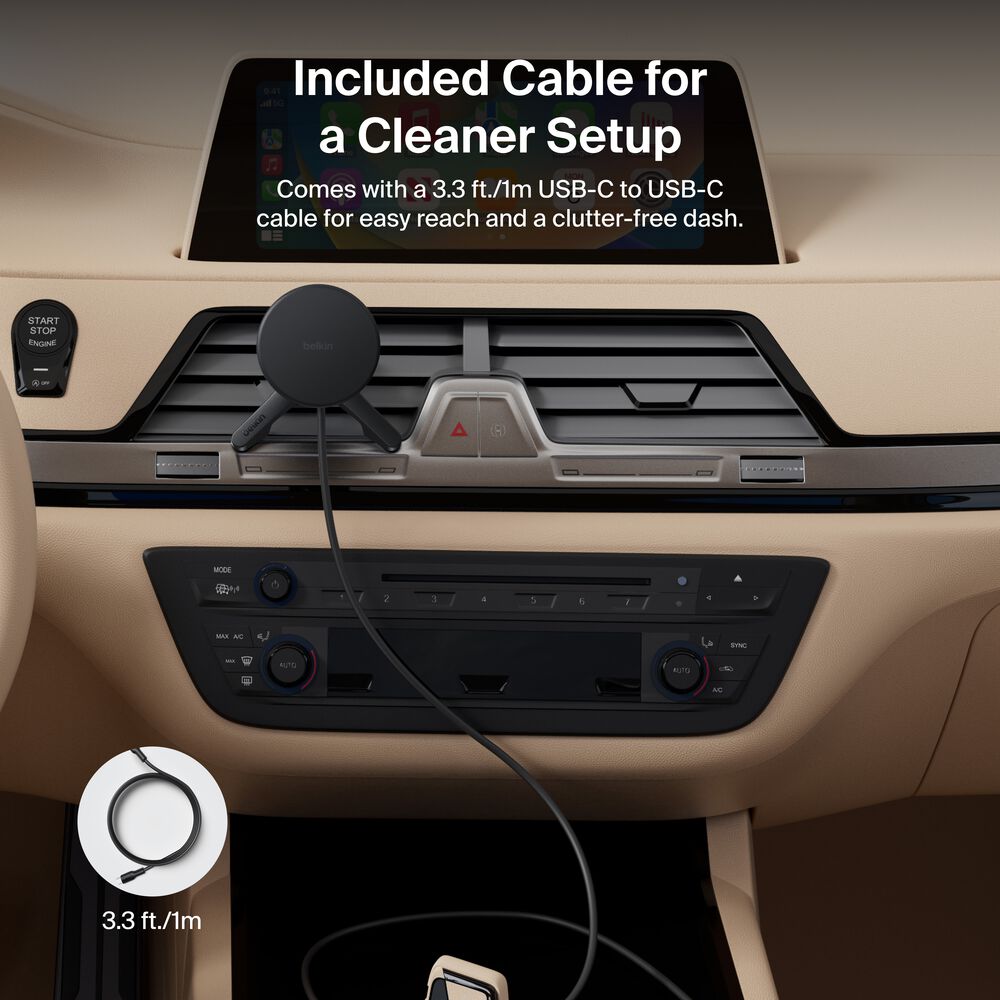 Belkin Magnetic Wireless Charging Car Vent Mount - Power Supply Included - Image 7