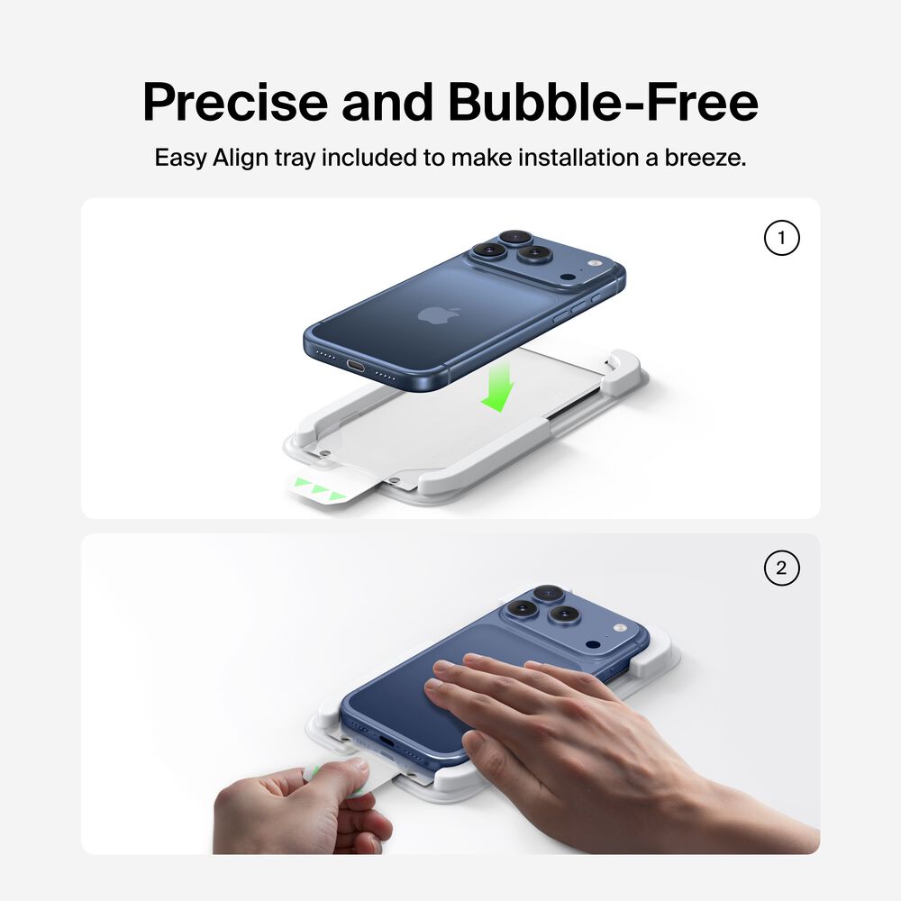 Belkin TemperedGlass Screen Protector for iPhone 17 Pro Max - Image 8