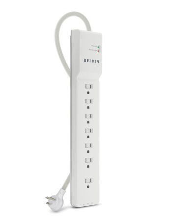 Belkin 7 Outlet Home/Office Surge Protector 6' cord - 6.0 feet, us