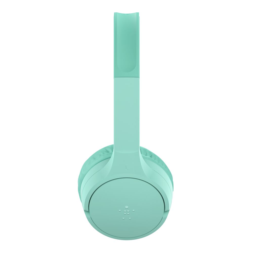 Belkin Wireless On-Ear Headphones for Kids - Mint, USB-C with Carrying Case - Image 7