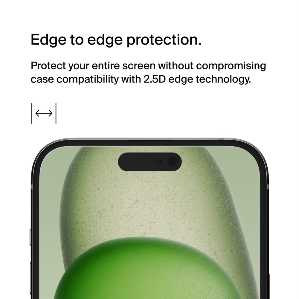 Belkin TemperedGlass Privacy Treated Screen Protector for iPhone 16 Plus / iPhone 15 Plus / iPhone 14 Pro Max - Image 5