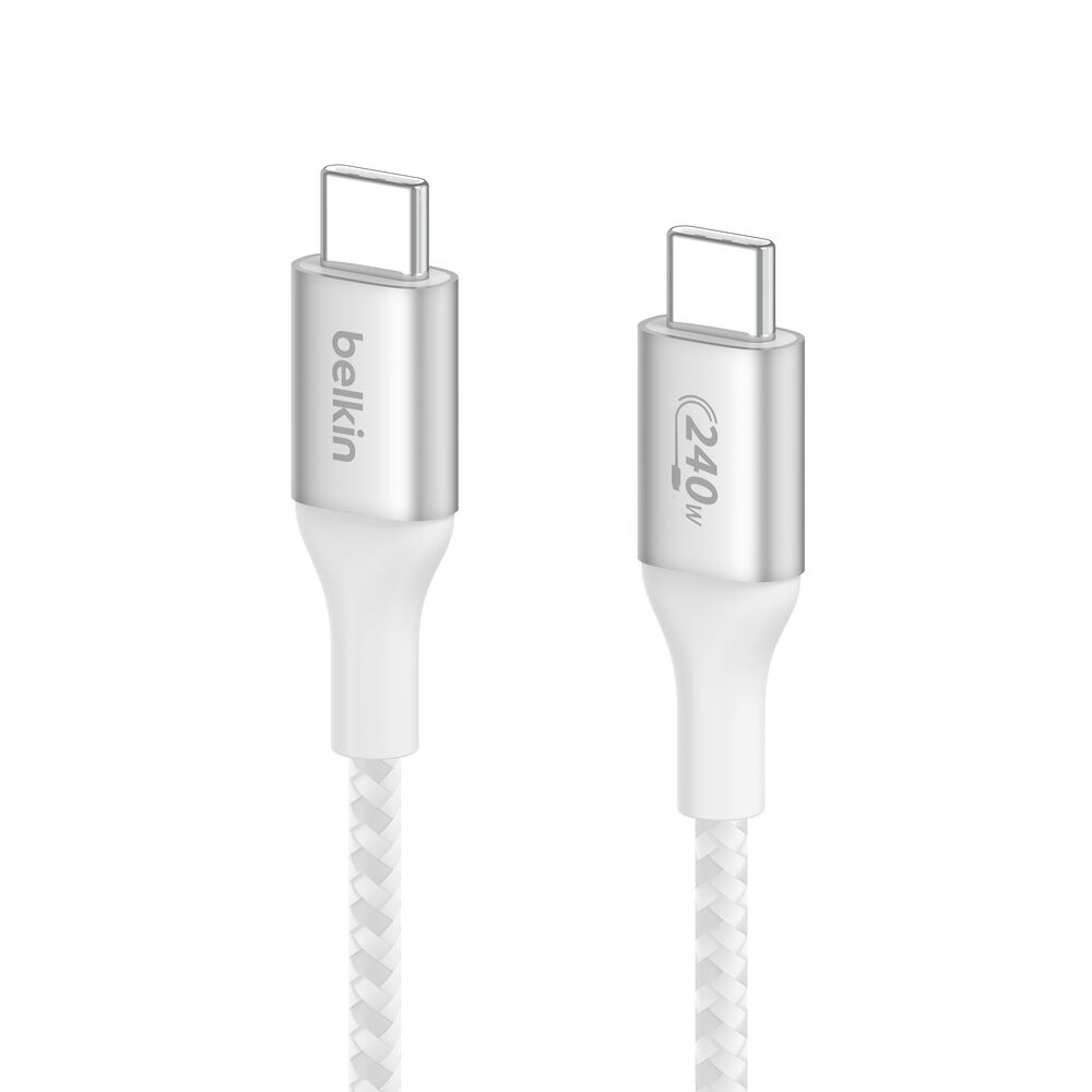 Belkin USB-C to USB-C Cable 240W - White, 3.3 ft - Image 3