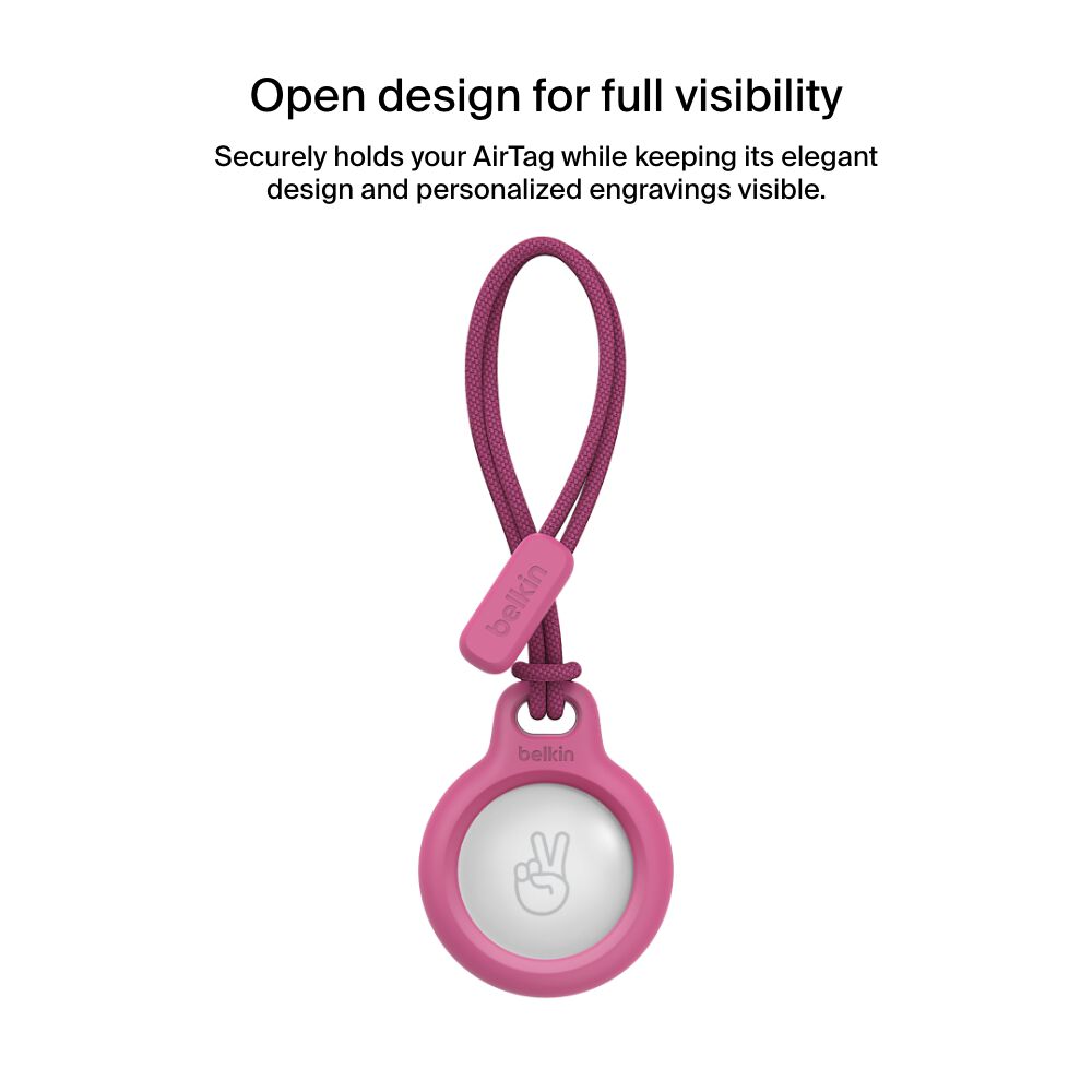 Belkin Secure Holder with Strap for AirTag - Pink - Image 6