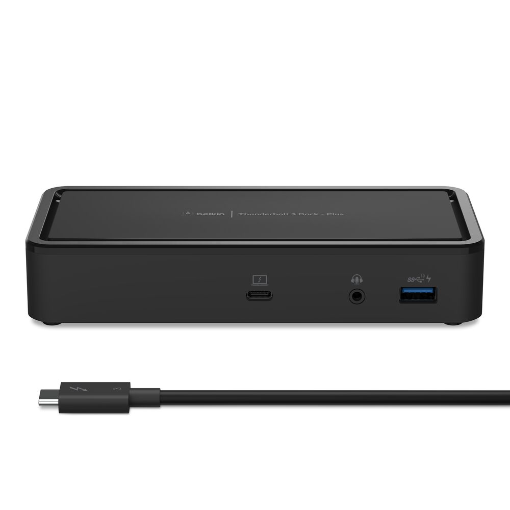 Belkin Thunderbolt 3 Dock Plus (Certified Refurbished) - Black - Image 3