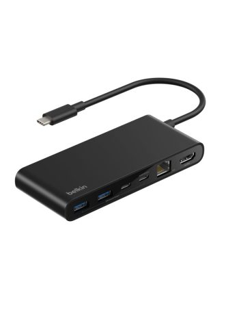 Belkin 8-Port USB-C Hub with 2.5Gb Ethernet - Black