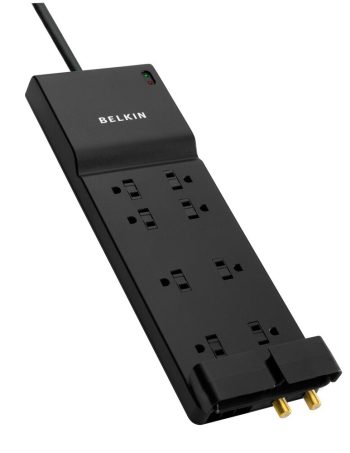 Belkin 8 Outlet Home/Office Surge Protector with coxial protection - 6.0 feet, us