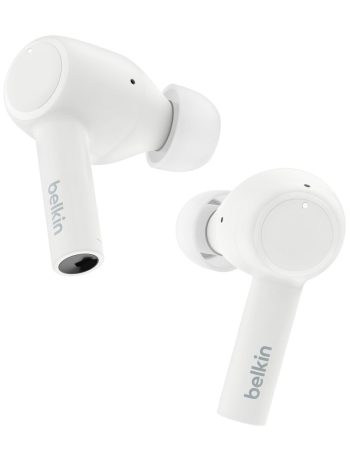 Belkin Noise Cancelling Earbuds - White - AUC007btWHT