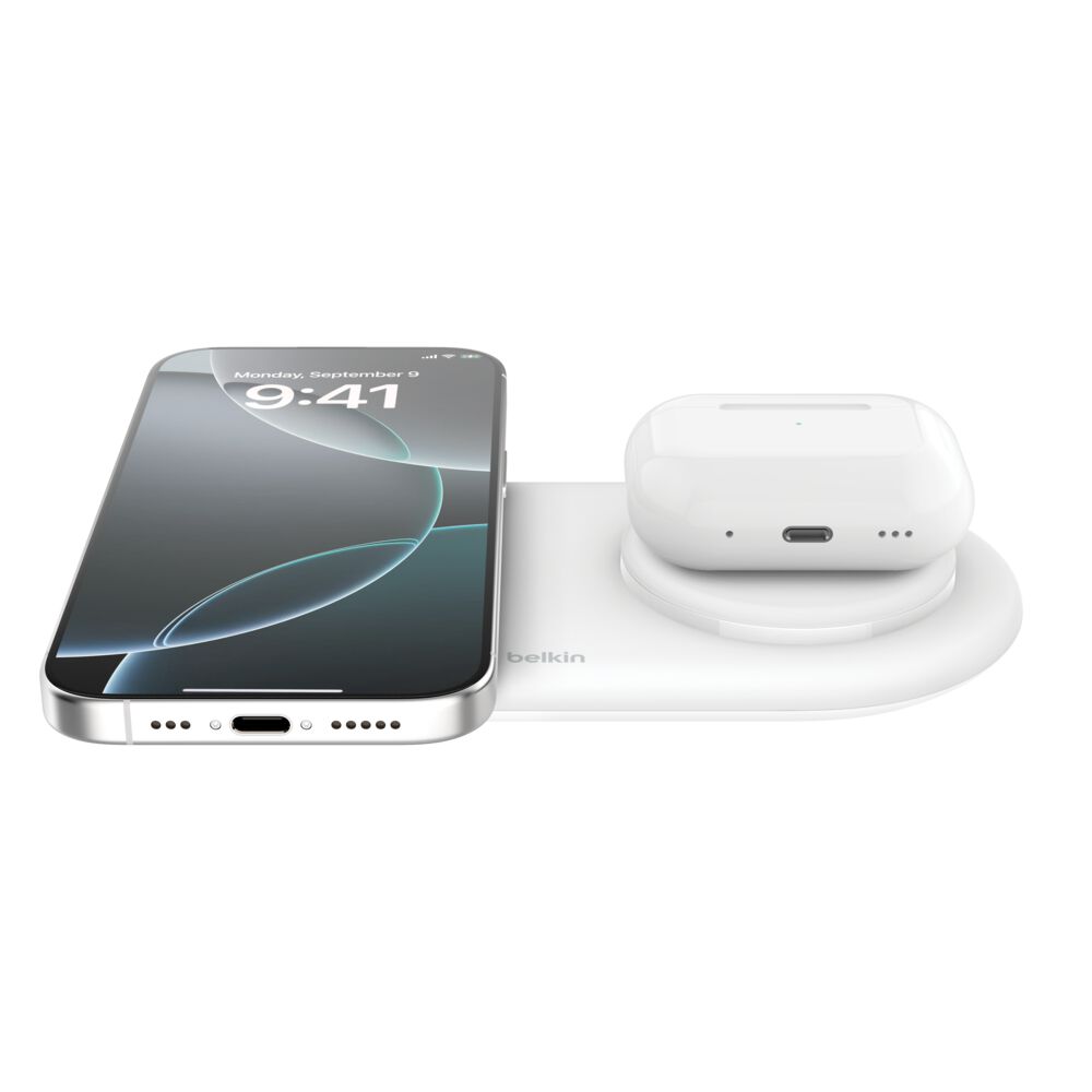 Belkin Dual Magnetic Charging Pad - White - Image 3