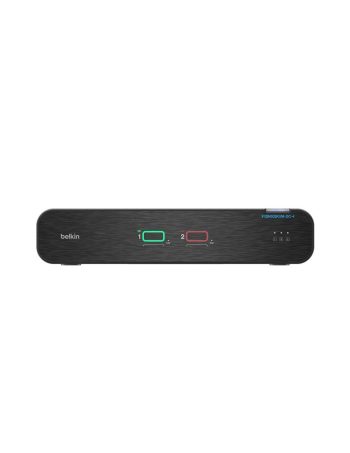Belkin Universal DisplayPort Secure KVM, 2-Port Single Head with CAC - Black