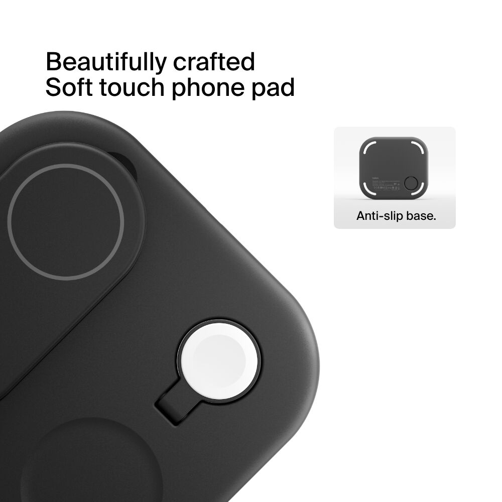 Belkin 3-in-1 Magnetic Foldable Wireless Charger with Qi2 15W - Black, tt variant - Image 7
