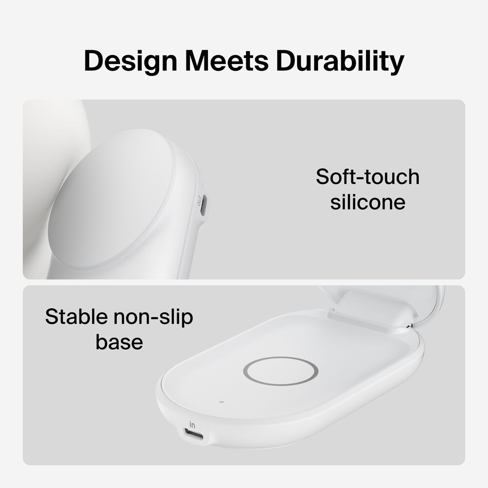 Belkin 2-in-1 Foldable Magnetic Charger with Qi2 25W - Image 4