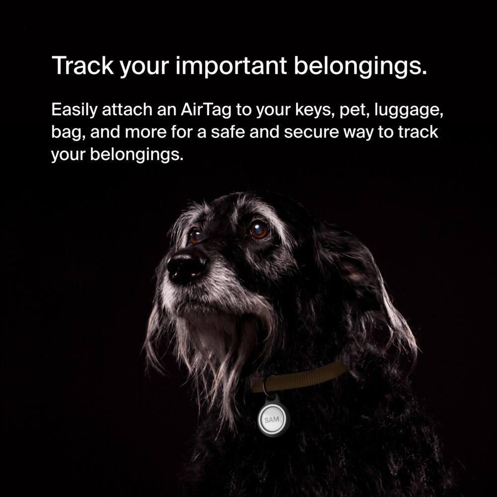 Belkin Reflective Secure Holder with Key Ring for Apple AirTag - Black - Image 7