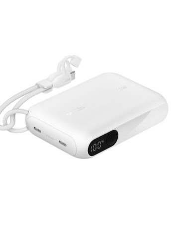 Belkin Power Bank 10K with Display - White
