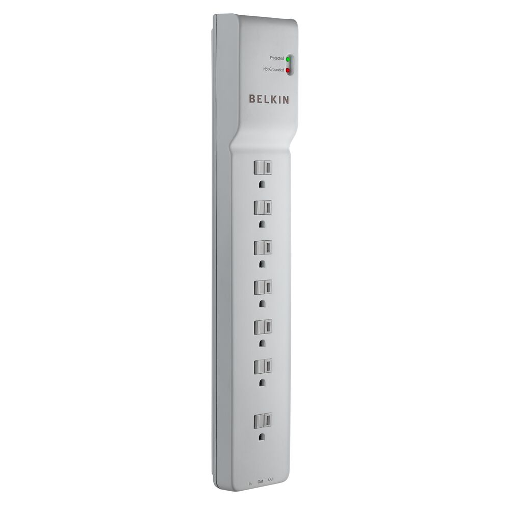 Belkin 7 Outlet Home/Office Surge Protector extended cord - 12.0 feet, us