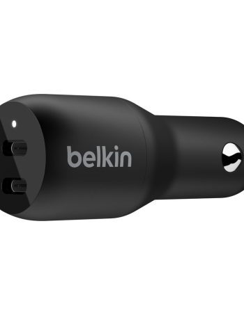 Belkin Dual USB-C Car Charger 36W - Black