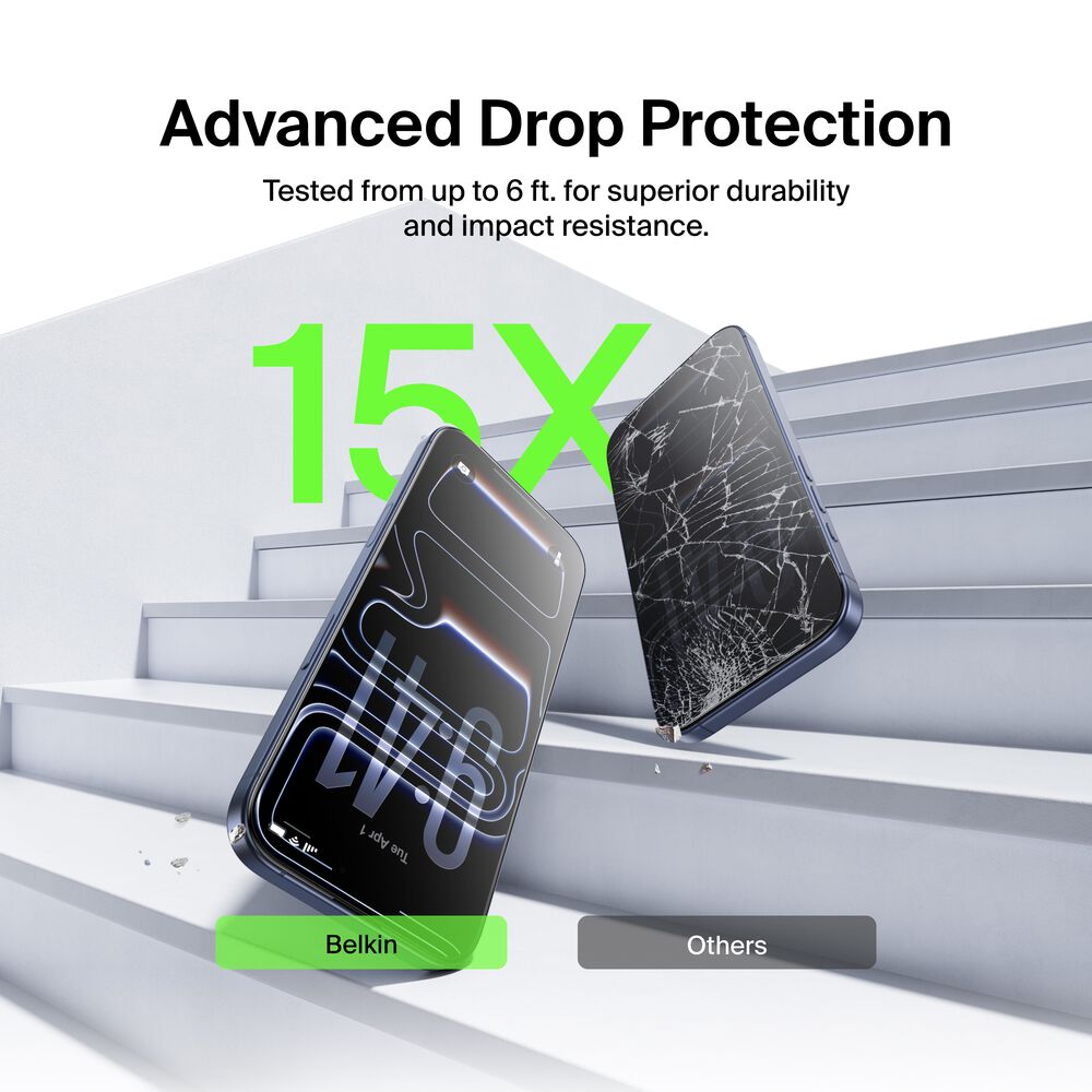 Belkin TemperedGlass Screen Protector for iPhone 17 Pro Max - Image 4