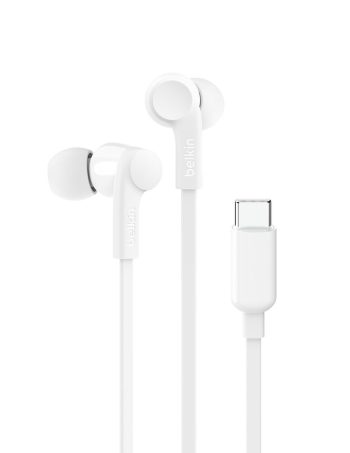 Belkin Wired Earbuds with USB-C Connector - White