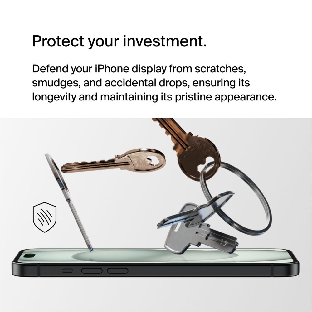 Belkin UltraGlass 2 Blue Light Filter Screen Protector for iPhone 16 Plus / iPhone 15 Plus / iPhone 14 Pro Max - Image 2