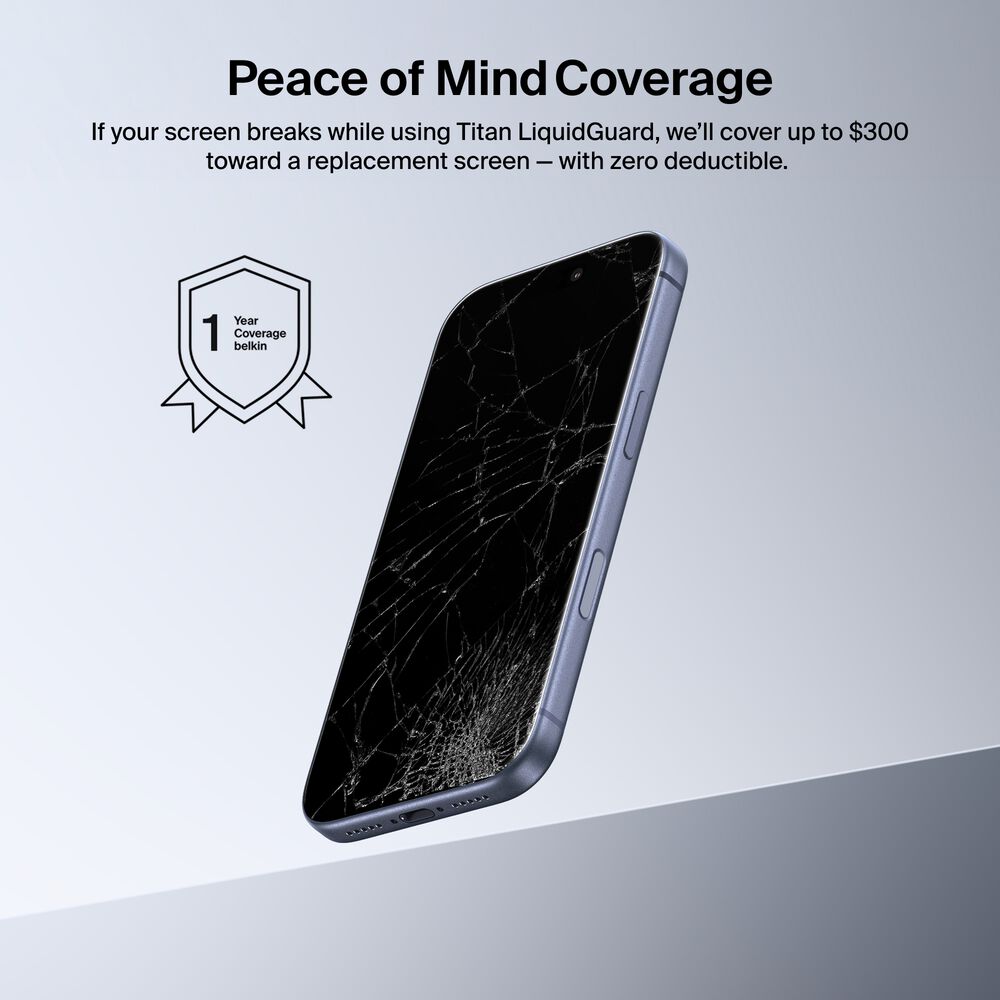 Belkin Titan LiquidGuard Screen Protector - Clear - Image 6