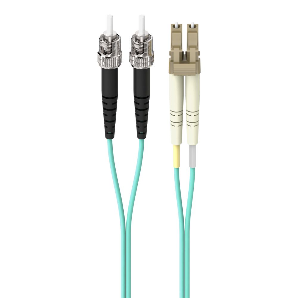 Belkin Fiber Patch Cable 10 Gig Aqua 50/125 LC/ST 3 Meter - 3.0 meters - Image 2