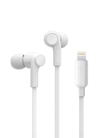 Belkin Wired Earbuds with Lightning Connector - White