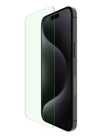 Belkin UltraGlass 2 Blue Light Filter Screen Protector for iPhone 15 Pro Max