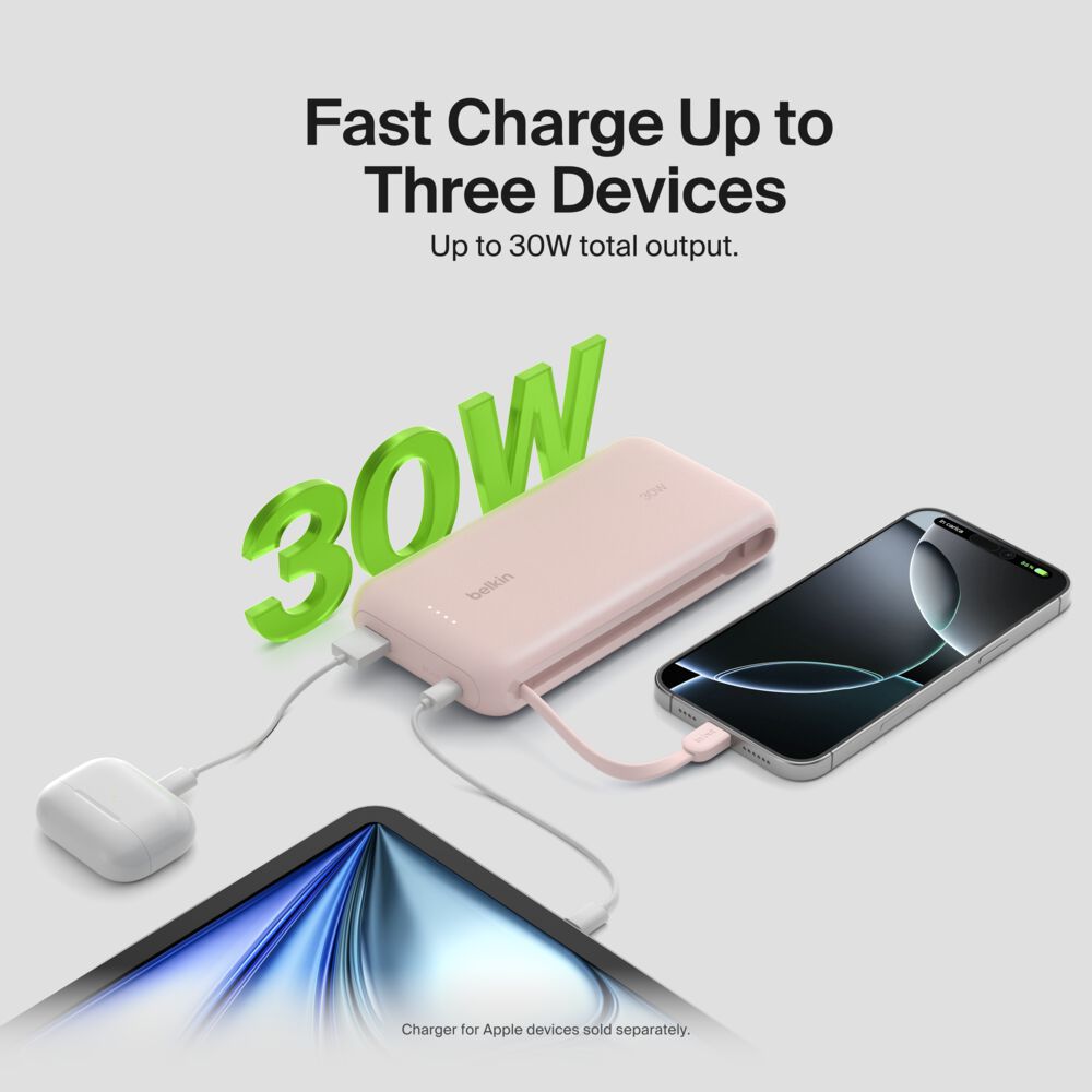 Belkin Power Bank 20K with Integrated Cable - Image 3