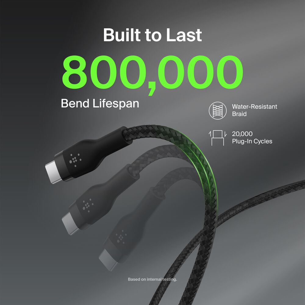 Belkin USB-A to USB-C Cable 15W - Black, 3.3 ft - Image 4