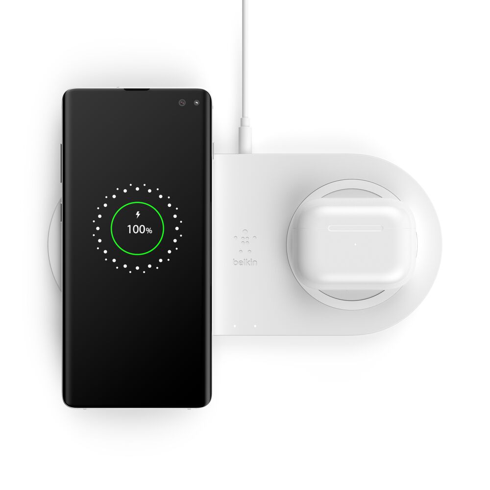 Belkin Dual Wireless Charging Pads (Certified Refurbished) - White - Image 5