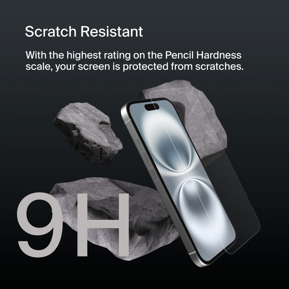 Belkin UltraGlass 2 Treated Screen Protector for iPhone 16 / iPhone 15 / iPhone 14 Pro - Image 4