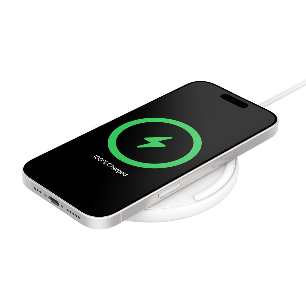 Belkin Wireless Charging Pad 15W - White, Power Supply Included, 1 Pack - Image 9