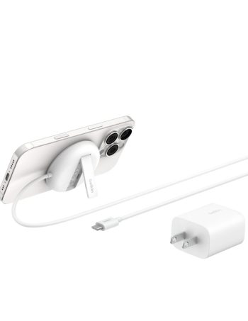 Belkin Magnetic Wireless Charging Pad with Qi2 15W - White, Power Supply Included