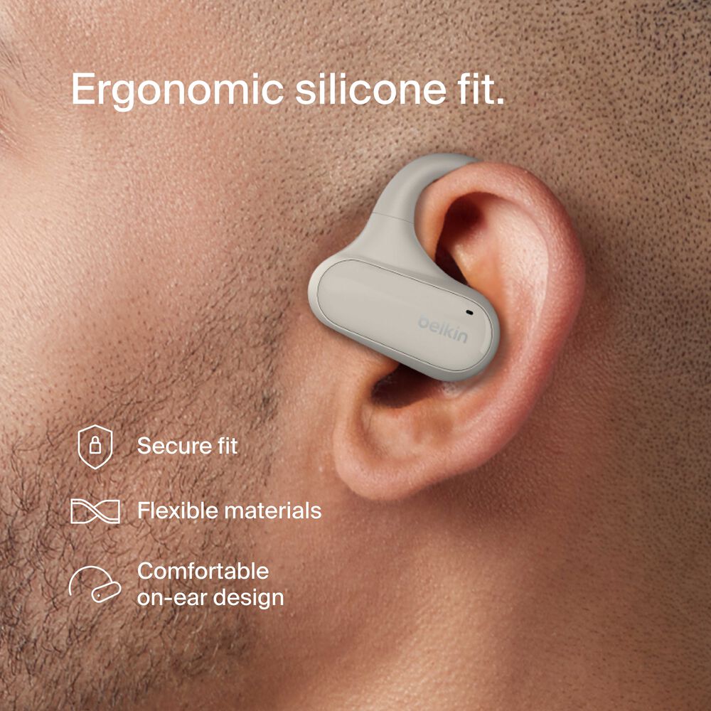Belkin Open-Ear Wireless Earbuds - Sand - Image 5
