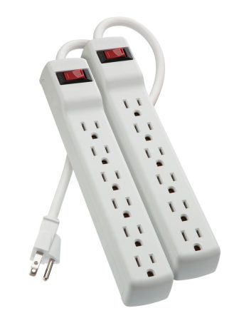 Belkin 6-Outlet Surge Protector with 2 ft. Cord (2-Pack) - 2.0 feet, us
