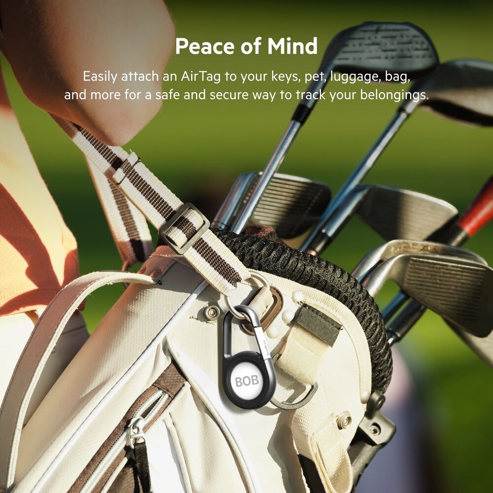 Belkin Secure Holder with Carabiner for AirTag - Black - Image 3