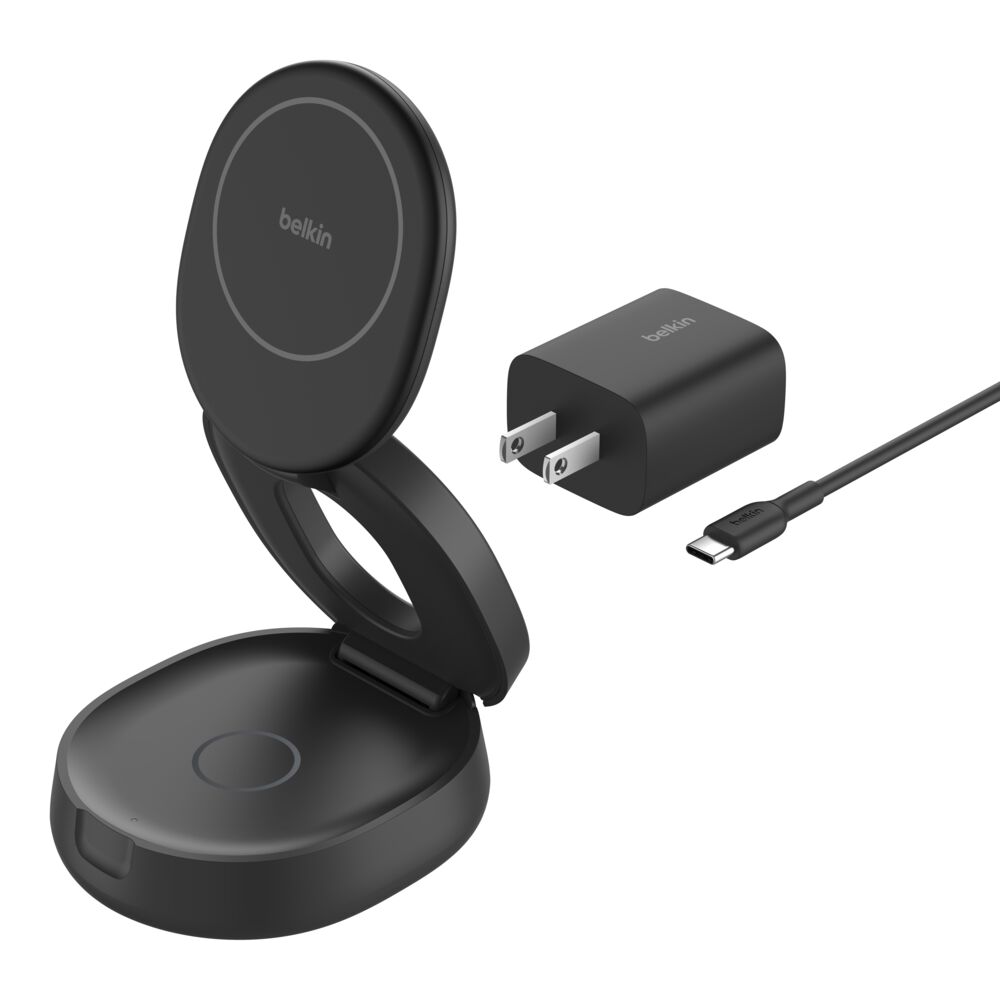 Belkin 2-in-1 Convertible Magnetic Charging Stand with Qi2 15W - Black - Image 14