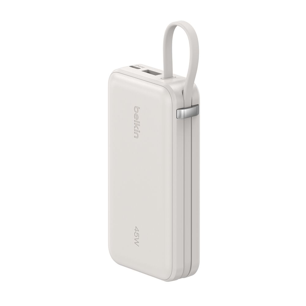 Belkin Power Bank 10K with Integrated Cable and Display - Sand, 10K, 11.5in cable - Image 9