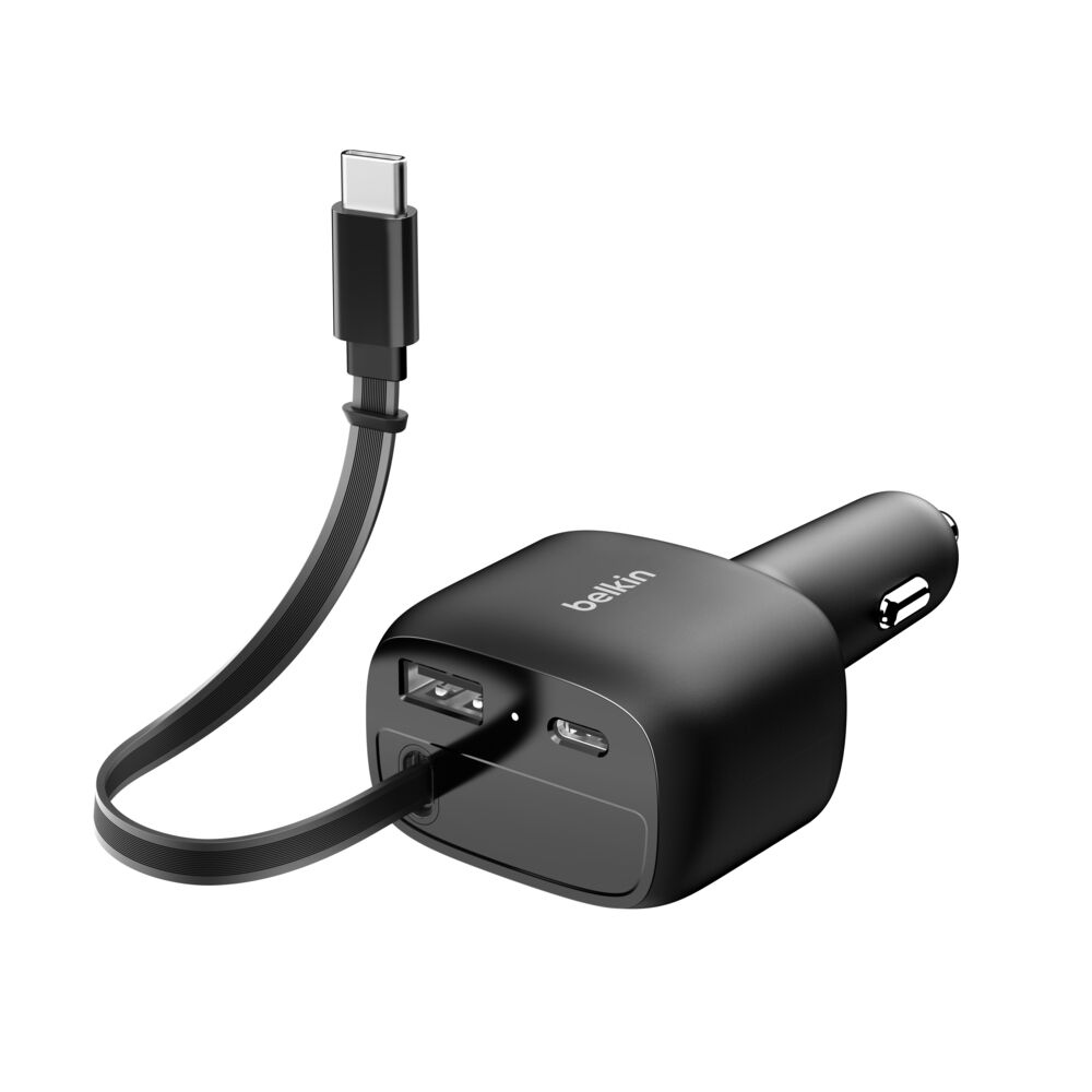 Belkin Retractable Car Charger 75W - Black - Image 11