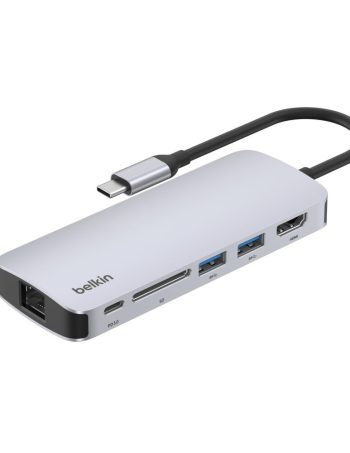 Belkin USB-C 6-in-1 Multiport Hub - Space Gray, 4K@60Hz