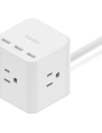 Belkin 3-Outlet Power Cube with 5-Foot Cord and USB-A Ports