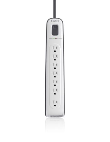 Belkin 7-outlet Surge Protector with 12 ft Power Cord with Telephone Protection - us