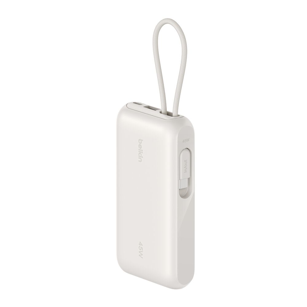 Belkin Power Bank 10K with Integrated Cable and Display - Sand, 10K, 11.5in cable - Image 10