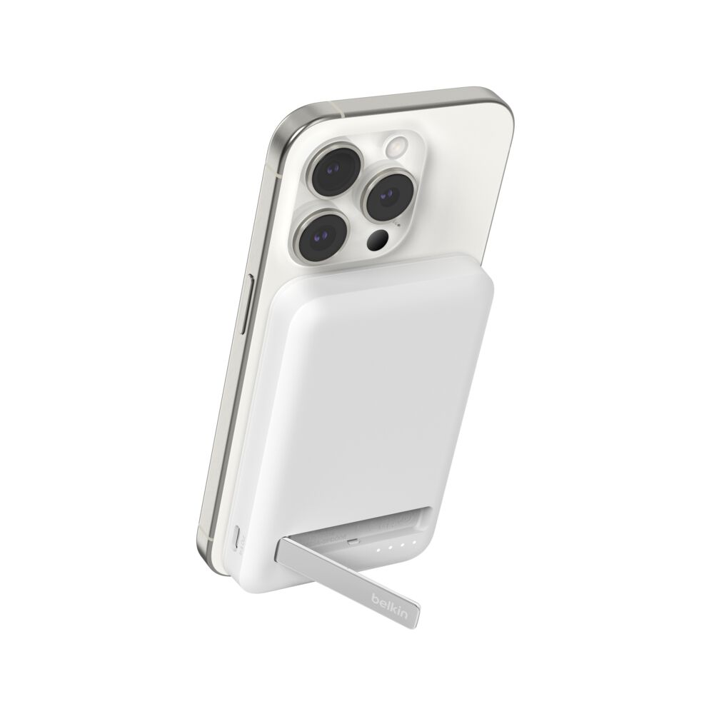 Belkin Magnetic Power Bank with Qi2 15W 5K - White
