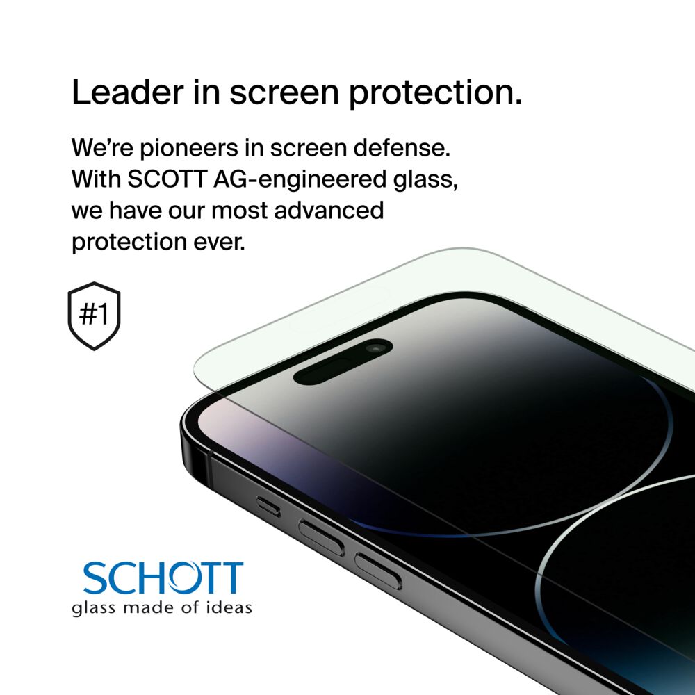 Belkin UltraGlass Blue Light Filter Screen Protector for iPhone 14 Pro - Image 3