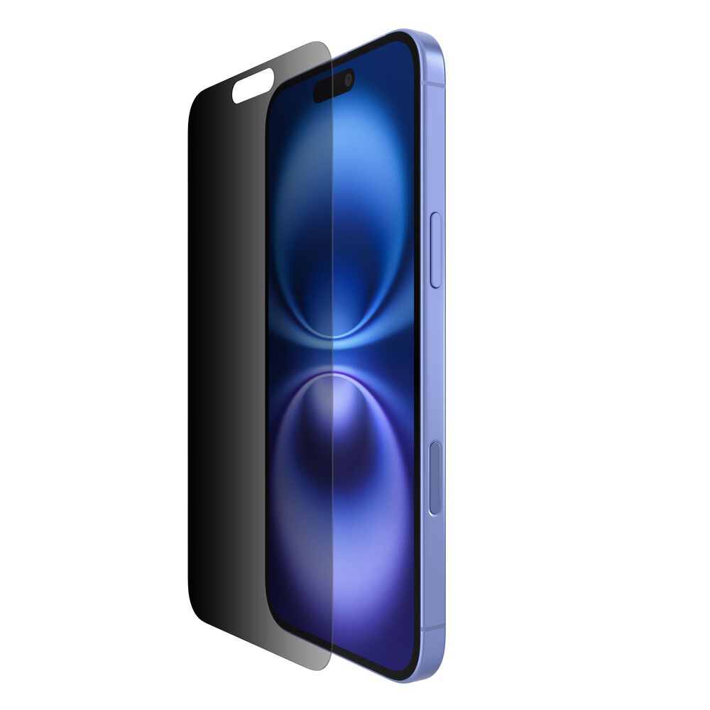 Belkin InvisiGlass Privacy Treated Screen Protector for iPhone 16 Plus/15 Plus/14 Pro Max