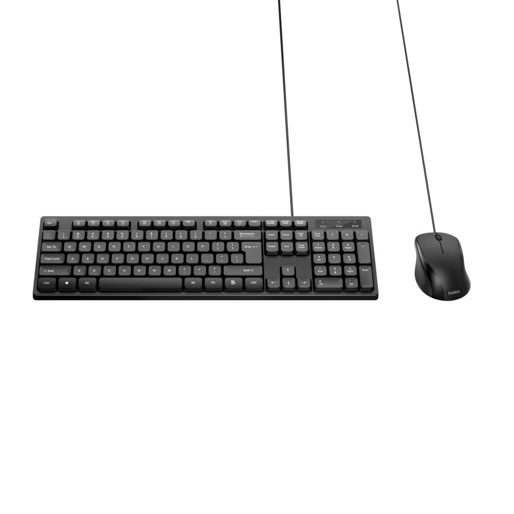 Belkin Wired Keyboard and Mouse Combo - Black